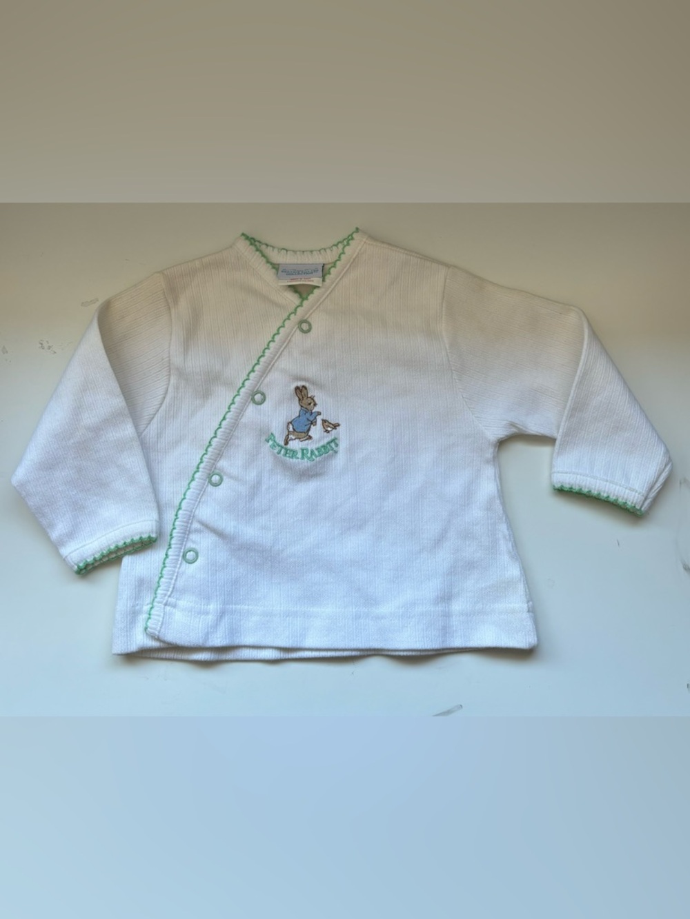 Vintage Peter rabbit kimono wrap baby top
